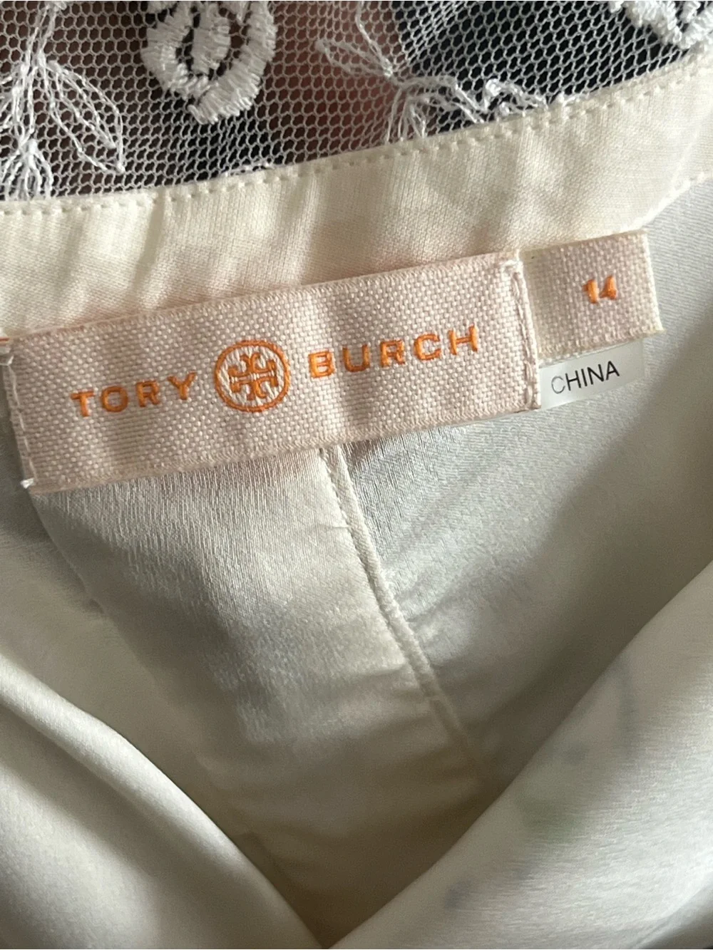 Tory Burch Cream Maxi Dress with Multicolor Floral Embroidery - worn once!!!